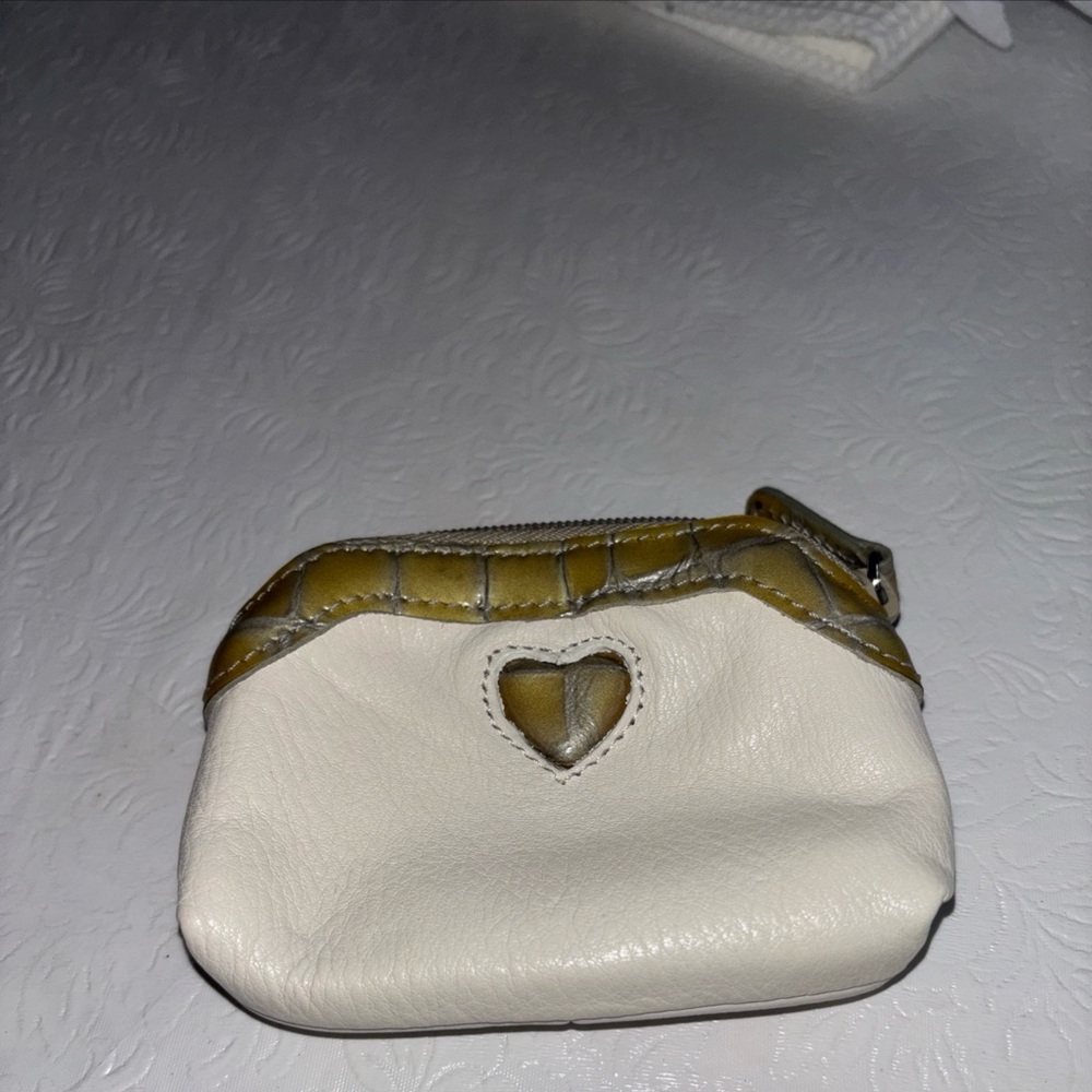 Brighton Stylish Cream and Gold Coin Purse